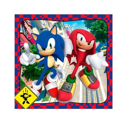 Puzzle Sonic 3x48 peças Supercolor | Clementoni