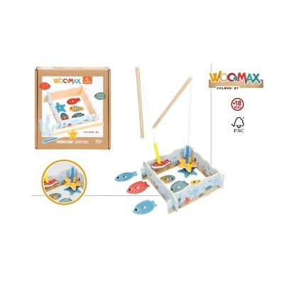 Jogo da pesca em madeira Woomax  | Colorbaby