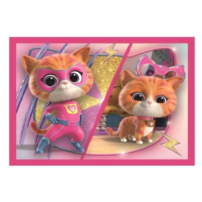 Puzzle Supper Kitties progressivo 4 em 1 | Clementoni