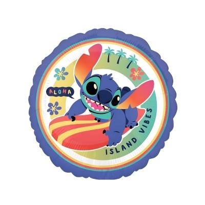 Balão metálico Stitch Aloha