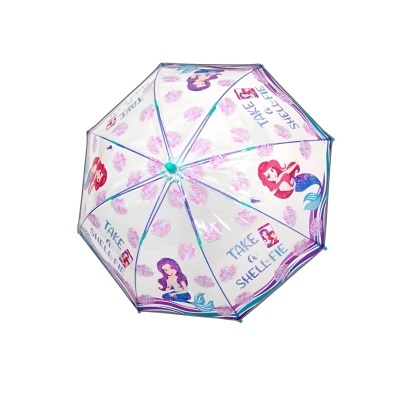 Guarda-chuva transparente Sereia 42cm