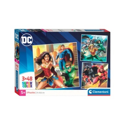 Puzzle DC Liga da Justiça 3x48 peças | Clementoni