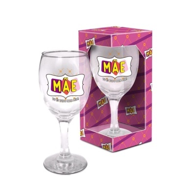 Copo vinho "Mãe tu és tudo para mim"