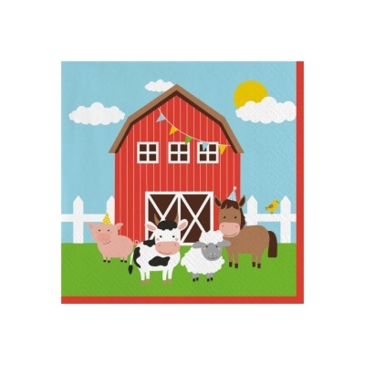 Guardanapos Animais da Quinta 20unid