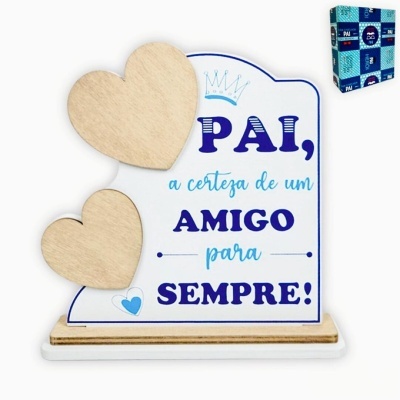Placa de madeira "Pai"