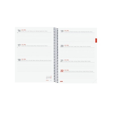 Agenda Semanal Espiral 18 Meses 2025/2026 | Finocam