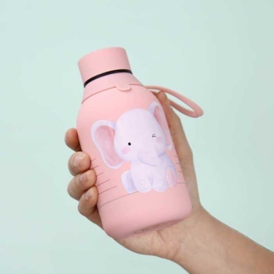 Garrafa térmica Peach Elephant 350ml | Aurea