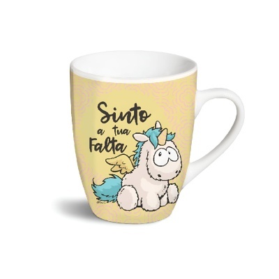 Caneca porcelana "Sinto a tua falta" | Nici