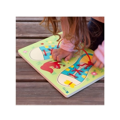 Puzzle "Ata os teus sapatos"