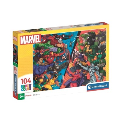 Puzzle Marvel 104 peças Supercolor | Clementoni