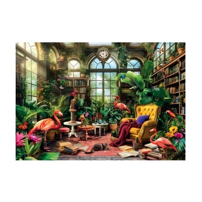 Puzzle "The Greenhouse Library" 1000 peças | Clementoni