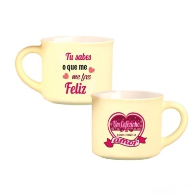 Chávena café aveludada "Amor"