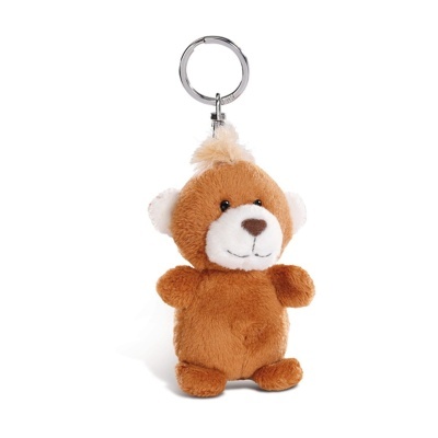 Porta-chaves peluche com luz led Urso Castanho | Nici