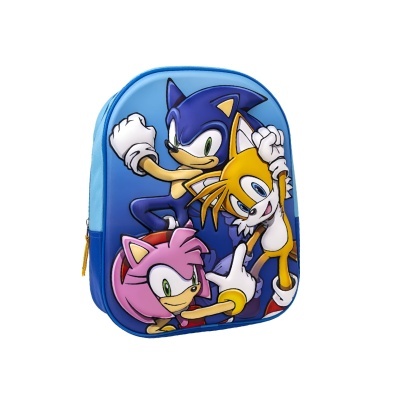 Mochila pré-escolar 3D Sonic