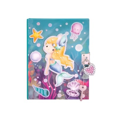 Diário secreto com cadeado Sereia