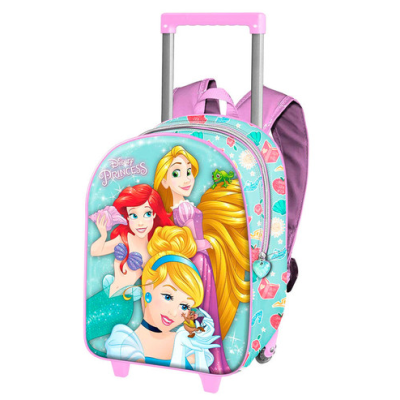 Mochila trolley pré-escolar 3D Princesas Disney