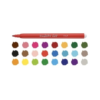 24 Marcadores de Feltro Carioca Joy