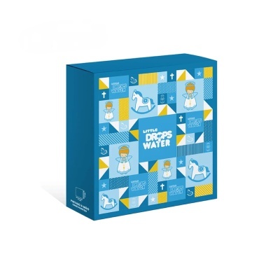 Moldura azul com Anjo da Guarda | Little Drops of Water