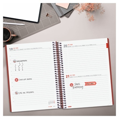 Agenda Diária Ikon 16 Meses 2025/2026 | Finocam