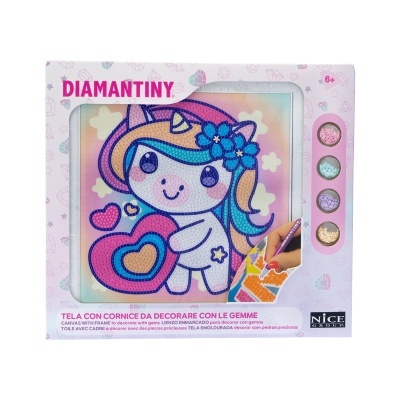 Pinta com Diamantes - Kawaii Unicórnio III