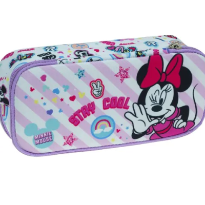 Estojo escolar duplo Minnie