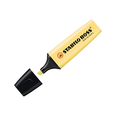 Marcador Fluorescente Pastel STABILO Boss Original Amarelo