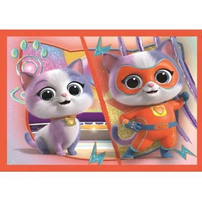 Puzzle Supper Kitties progressivo 4 em 1 | Clementoni