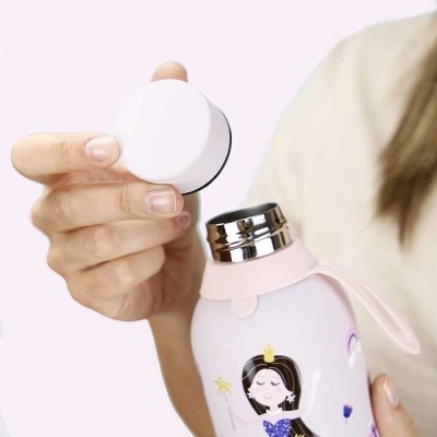 Garrafa térmica Pink Princess 350ml | Aurea