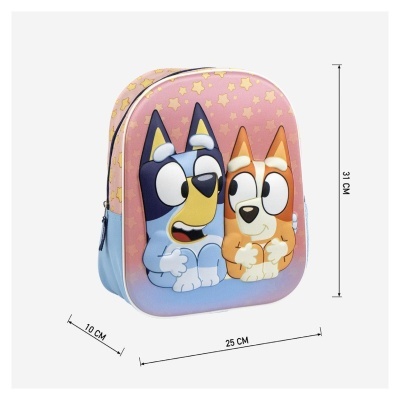 Mochila pré-escolar 3D Bluey