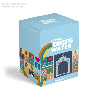 Oratório azul com flores | Little Drops of Water