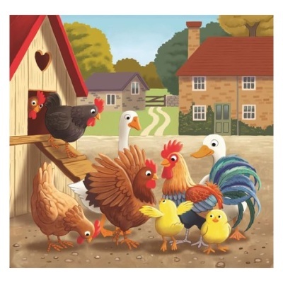 Puzzle Quinta 3x48 peças Supercolor | Clementoni