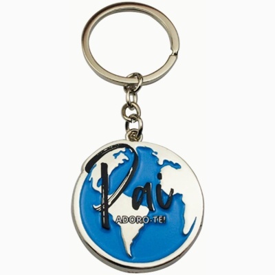 Porta chaves metálico "Pai adoro-te!"