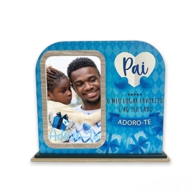Moldura "Pai o meu lugar favorito é ao teu lado, adoro-te"