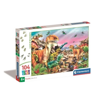 Puzzle Dinossauros 104 peças | Clementoni