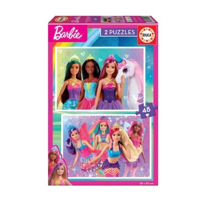 Puzzle Barbie 2x48 peças | Educa