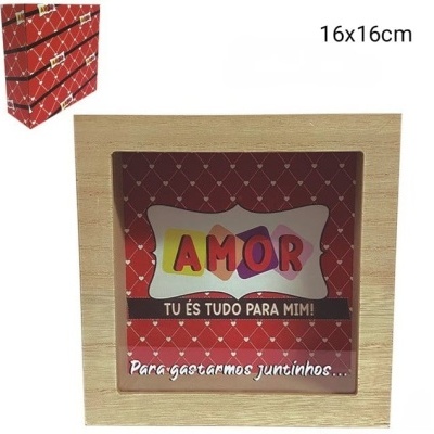 Mealheiro quadrado "Amor"