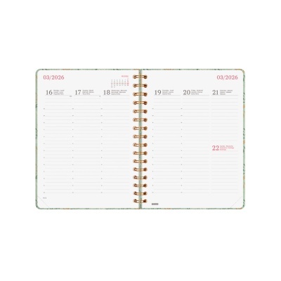 Agenda semanal A5 2026 Espiral You Wheat | Finocam