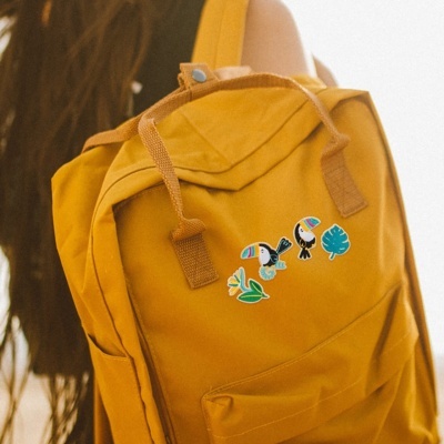 Aplicações em bordado para roupa Tucano | Nici