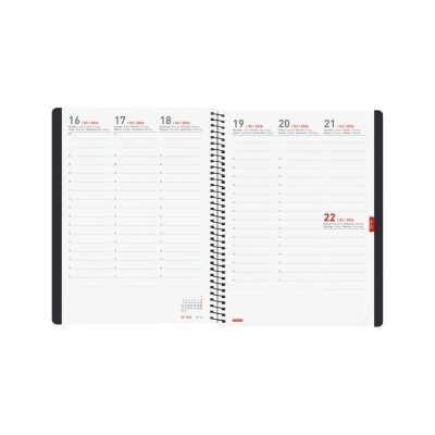 Agenda semanal Ikon 16 Meses 2025/2026 Preto | Finocam Agenda semanal Ikon 16 Meses 2025/2026 Preto | Finocam