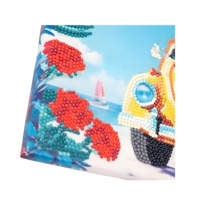 Pinta com Diamantes Carro Amarelo