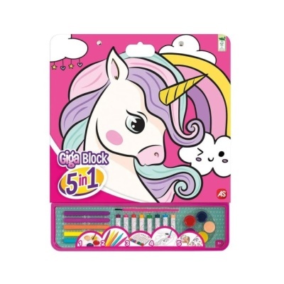 Giga Bloco 5 em 1 | Unicórnio