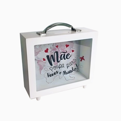 Mealheiro Mala "Mãe Poupa Para Veres o Mundo"