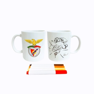 Caneca para colorir Benfica | SLB