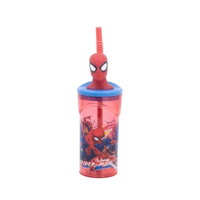 Copo Com Figura 3D Homem Aranha