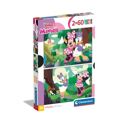 Puzzle Minnie 2x60 peças Supercolor | Clementoni