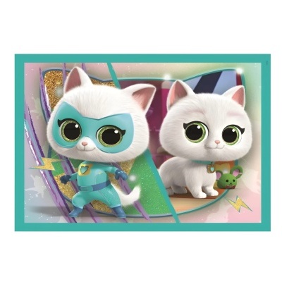 Puzzle Supper Kitties progressivo 4 em 1 | Clementoni