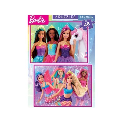 Puzzle Barbie 2x48 peças | Educa