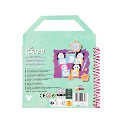 Livro Colorir com Água Stitch