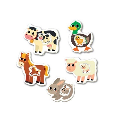 Puzzle Animais da quinta 5 em 1 | Baby