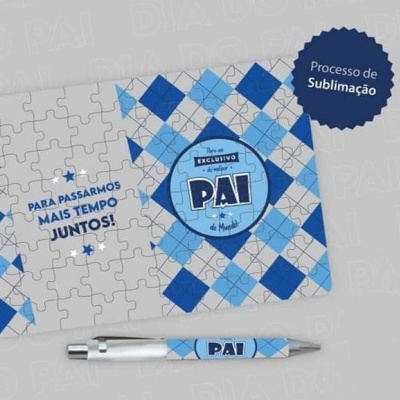 Puzzle + esferográfica "Pai exclusivo"